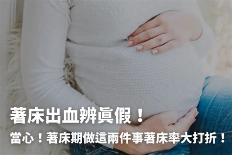 著床|著床出血還是月經？一次搞懂著床時間、著床症狀！